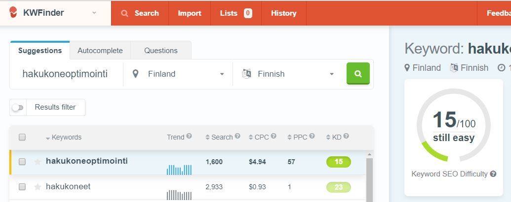 kwfinder
