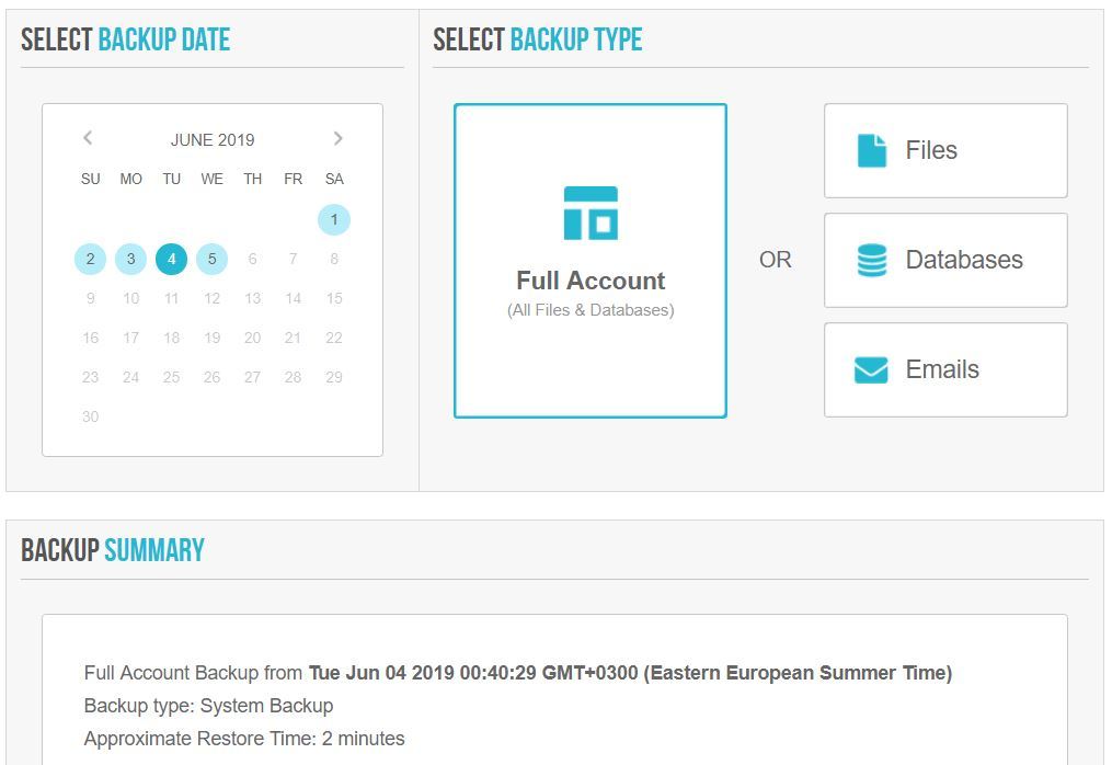Siteground backups Siteground hostingpalvelu