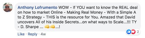 anthony Legendary Marketer testimonial
