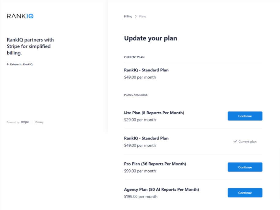 Rankiq-pricing RankIQ pricing