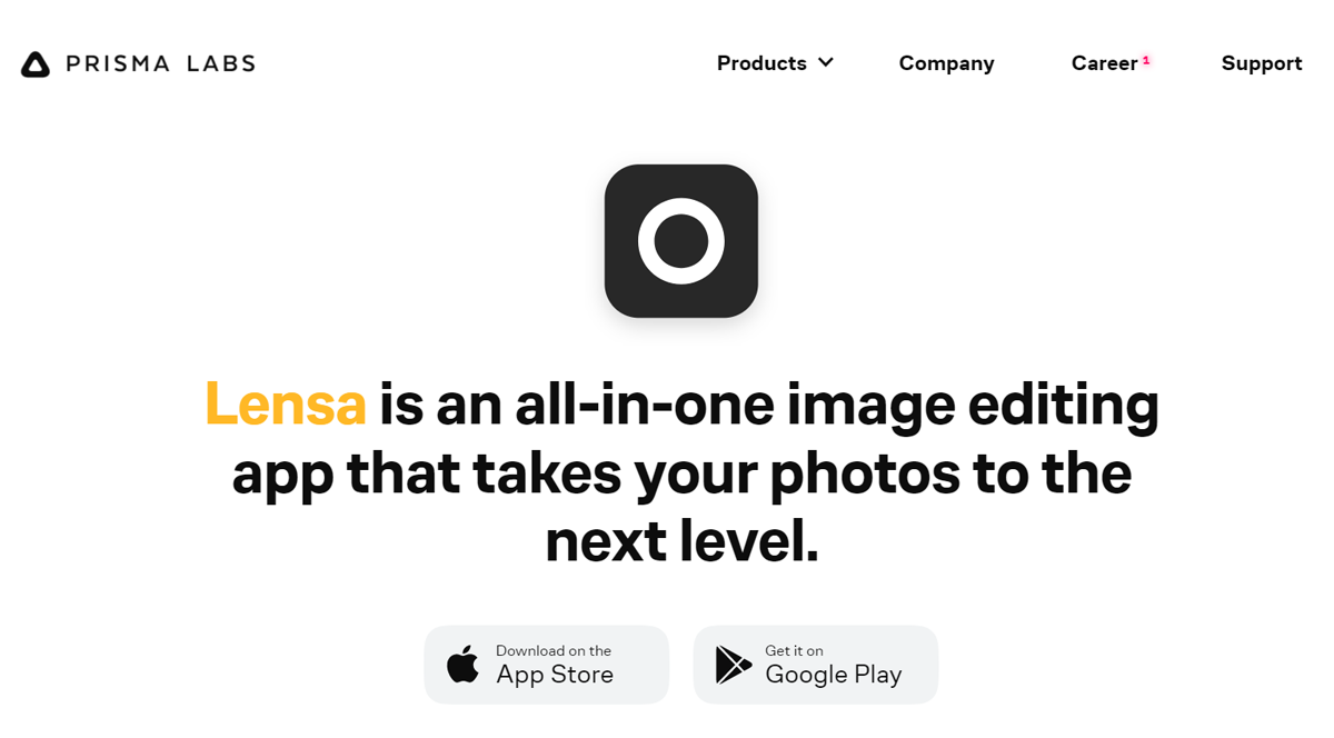 Lensa-main-page Lensa main page