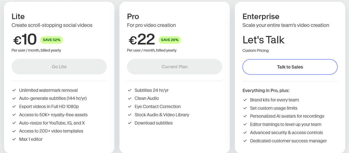 veed-pricing-2024 Veed.io pricing