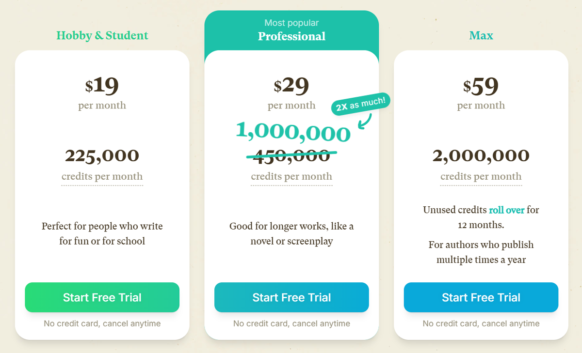 sudowrite-pricing sudowrite pricing