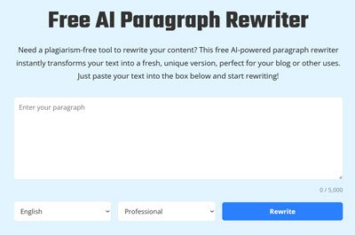 paragraph-rewriter paragraph rewriter