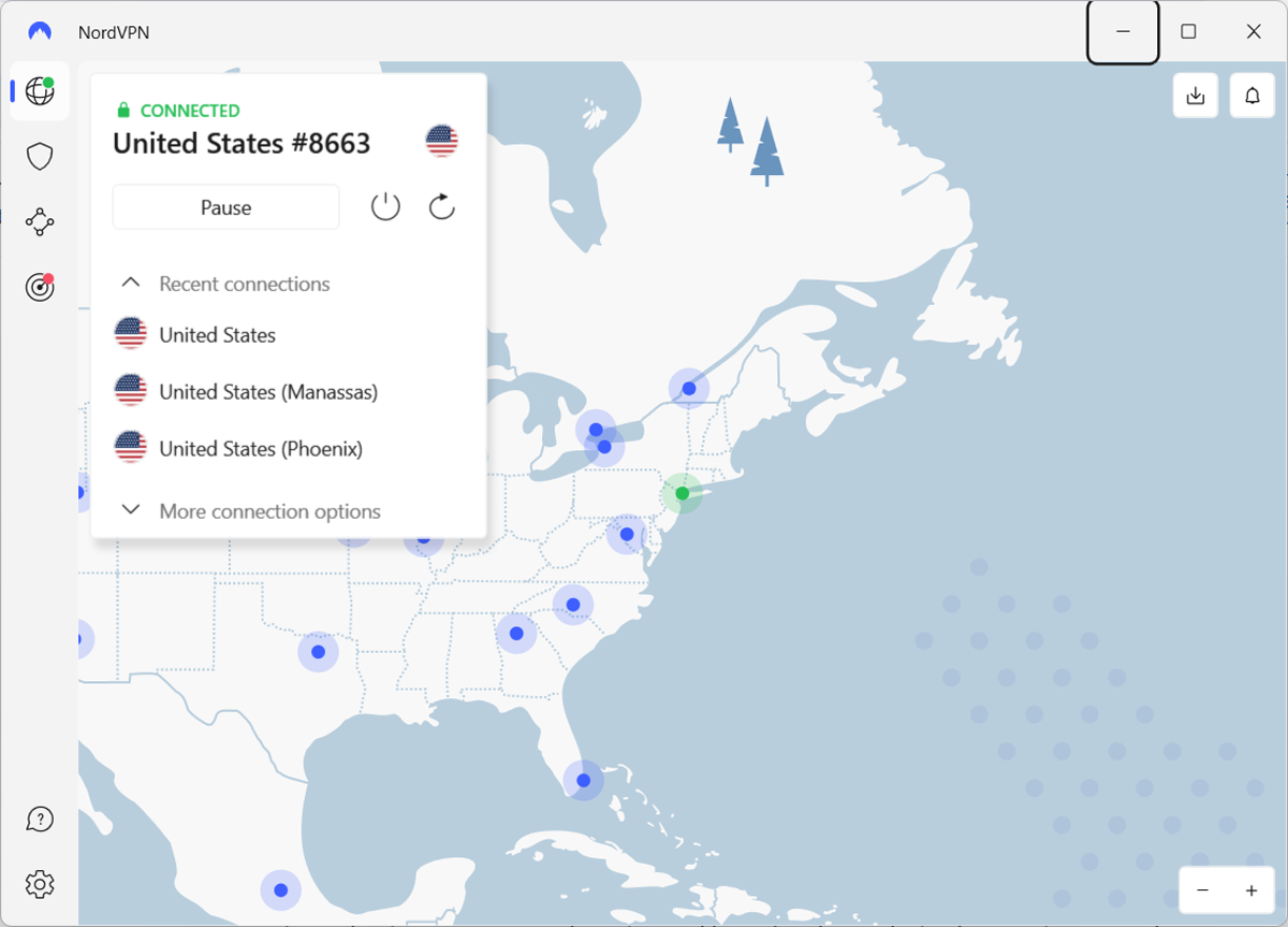 nordvpn kuva2 Nordvpn käyttöliittymä