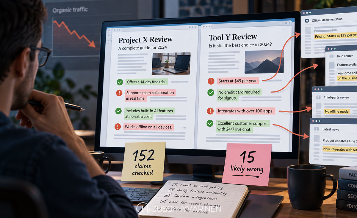 Content Decay Is a Facts Problem: I Fact-Checked Two of My Own Reviews 2 Content Decay Is a Facts Problem: I Fact-Checked Two of My Own Reviews