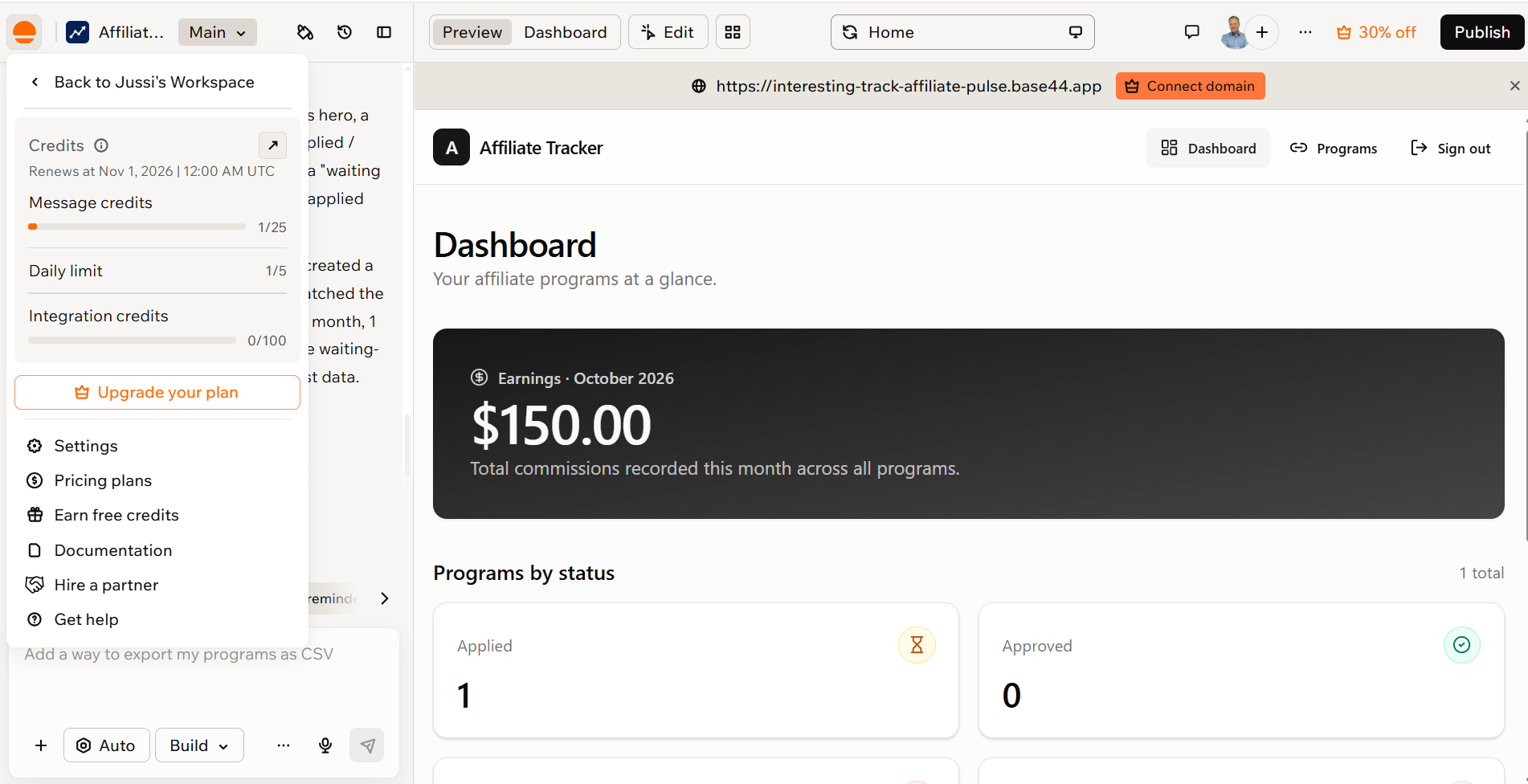 base44-first-build-credits base44 first build credits